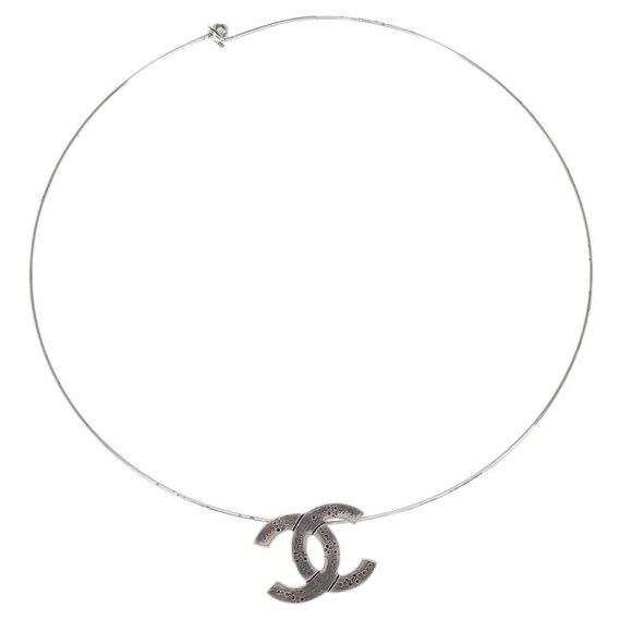 Chanel CC Necklace Pendant Silver 03P 176657 - Picture 1 of 4